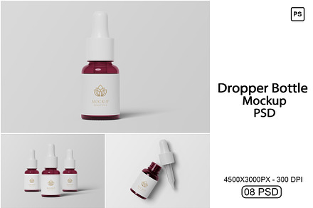 Dropper Bottle Mockup PSD
