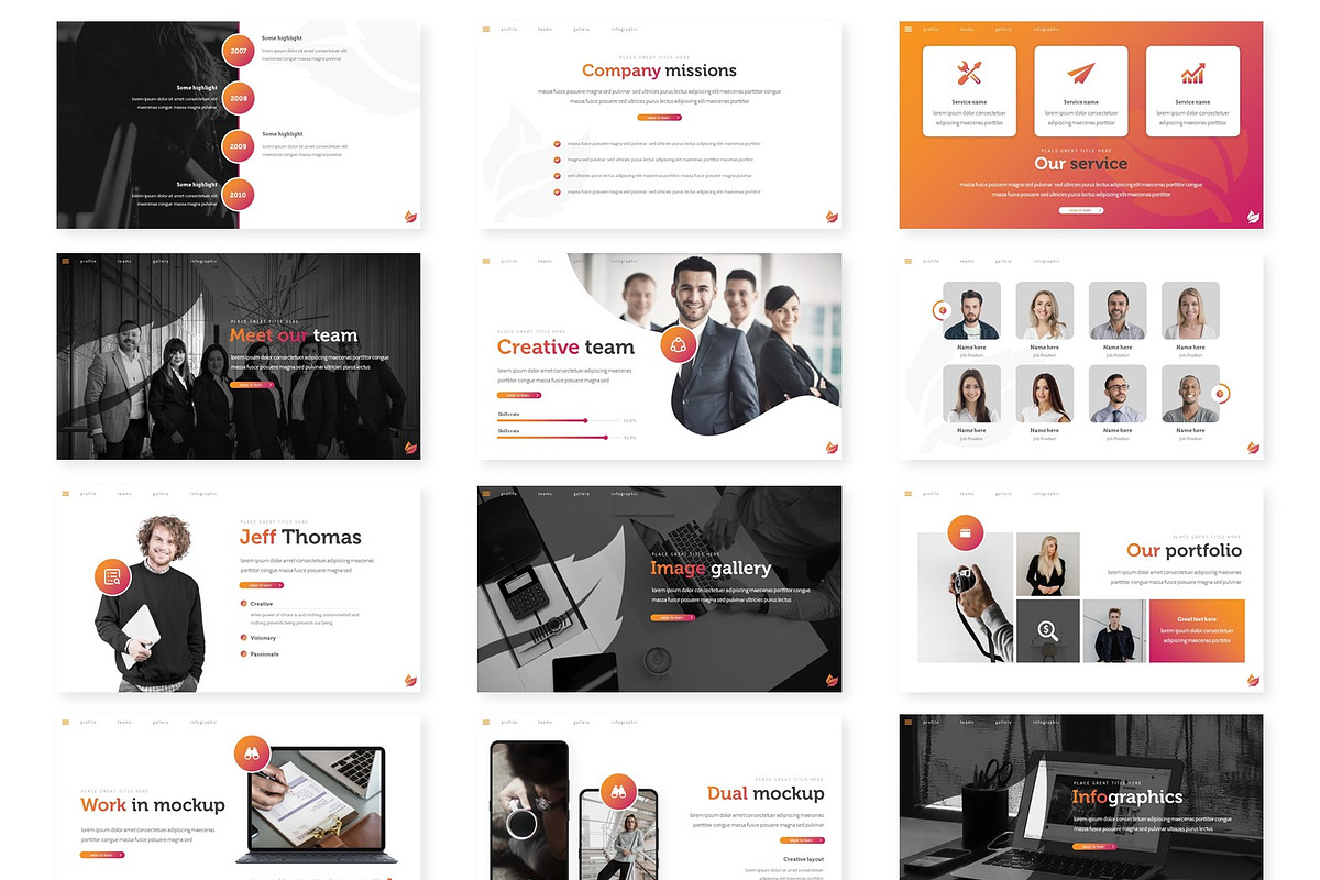 Raster - Powerpoint Template, a Presentation Template by AQR Studio