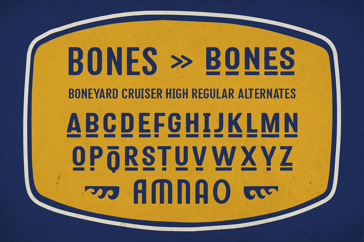 Boneyard Cruiser Typeface, a Sans Serif Font by alit design (Photo 16 of 20)