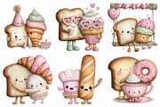 Bread Friends Clipart, an Illustration by Daily.Designs (Thumbnail 4 of 7)