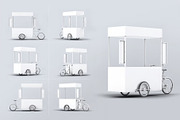 Food Cart Kiosk With Wheels Mock-Up, an Advertising Mockup by DesignRushMarket (Thumbnail 2 of 6)