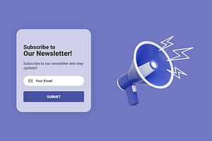 Subscribe To Newsletter UI Design