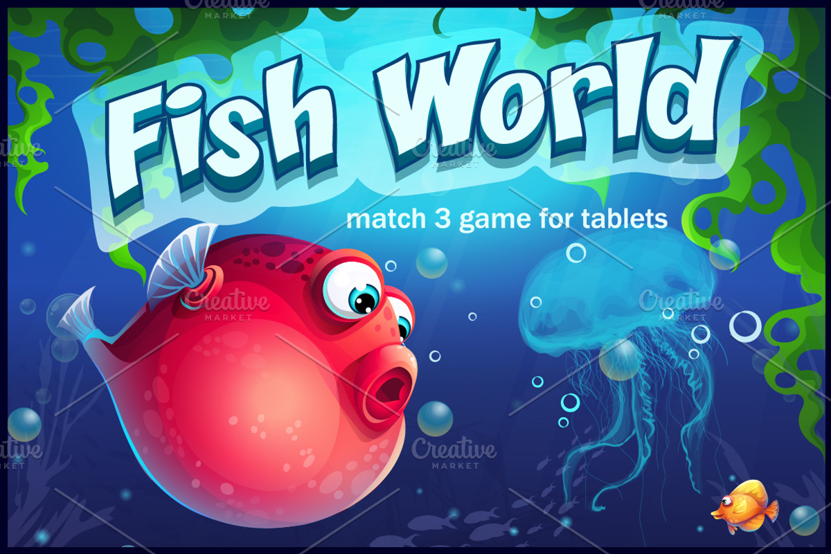 Fish world mach 3 for tablets, an Animal Illustration by Nearbirds (Photo 1 of 9)