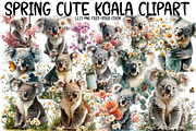 Spring Cute Koala Clipart, an Illustration by Designworld (Thumbnail 1 of 8)