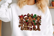Leopard Gingerbread Girls PNG, a Seasonal Illustration by designcity5 (Thumbnail 2 of 4)