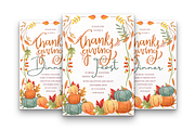 Editable Thanksgiving Invitation, an Invitation Template by ForeverPrint (Thumbnail 2 of 7)