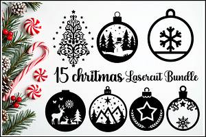 Christmas Laser Cut Design Bundle, a Graphic by Creativeshirt