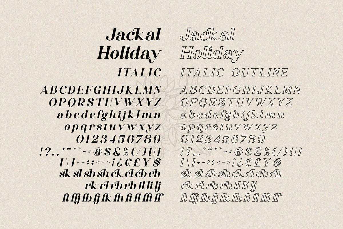 Jackal Holiday - Stylish Serif Font, a Serif Font by Aqeel_Art (Photo 8 of 10)