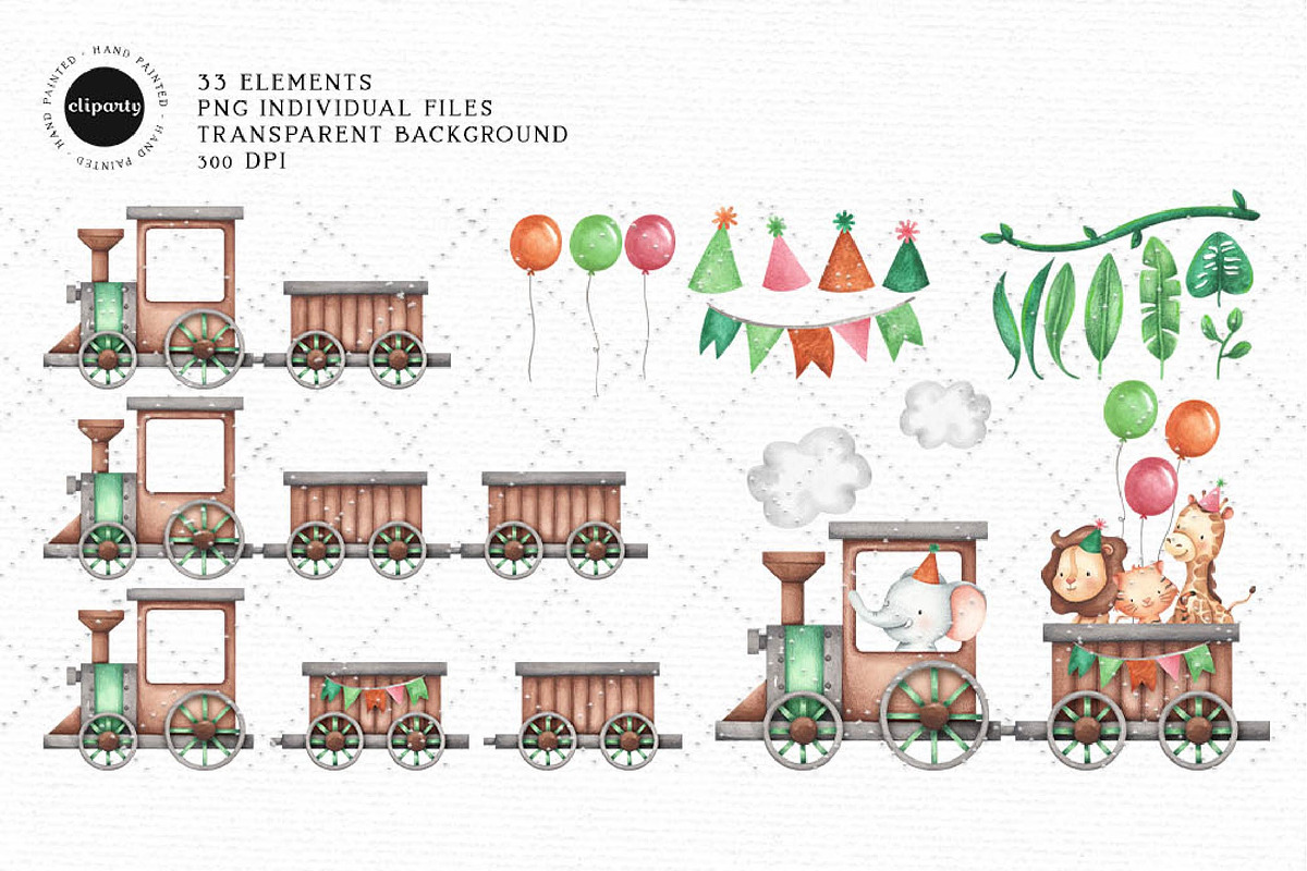 Safari Baby Animals Clipart, an Illustration by Gau Silva Studio (Photo 3 of 4)