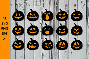 Jack o Lantern Halloween pumpkin SVG