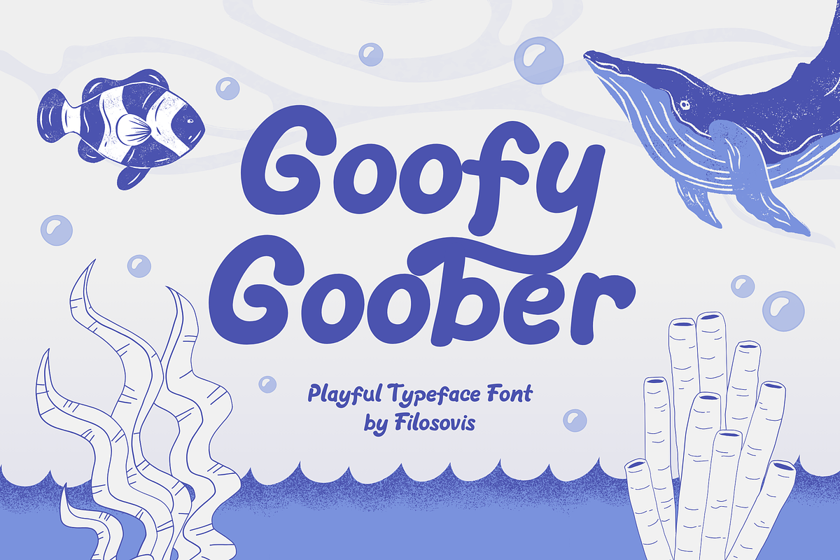 Goofy Goober | Playful Typeface Font, a Symbol Font by filosovis