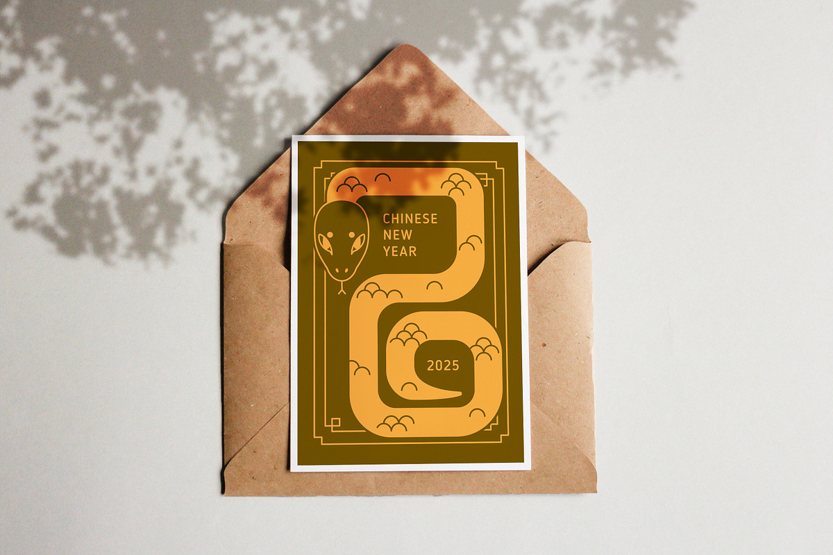 Happy Chinese New Year 2025 cards, a Decorative Illustration by Good Studio (Photo 7 of 11)