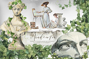 Authentic Hand-Painted Academia Set, an Education Illustration by ArtCreationsDesign (Thumbnail 1 of 16)