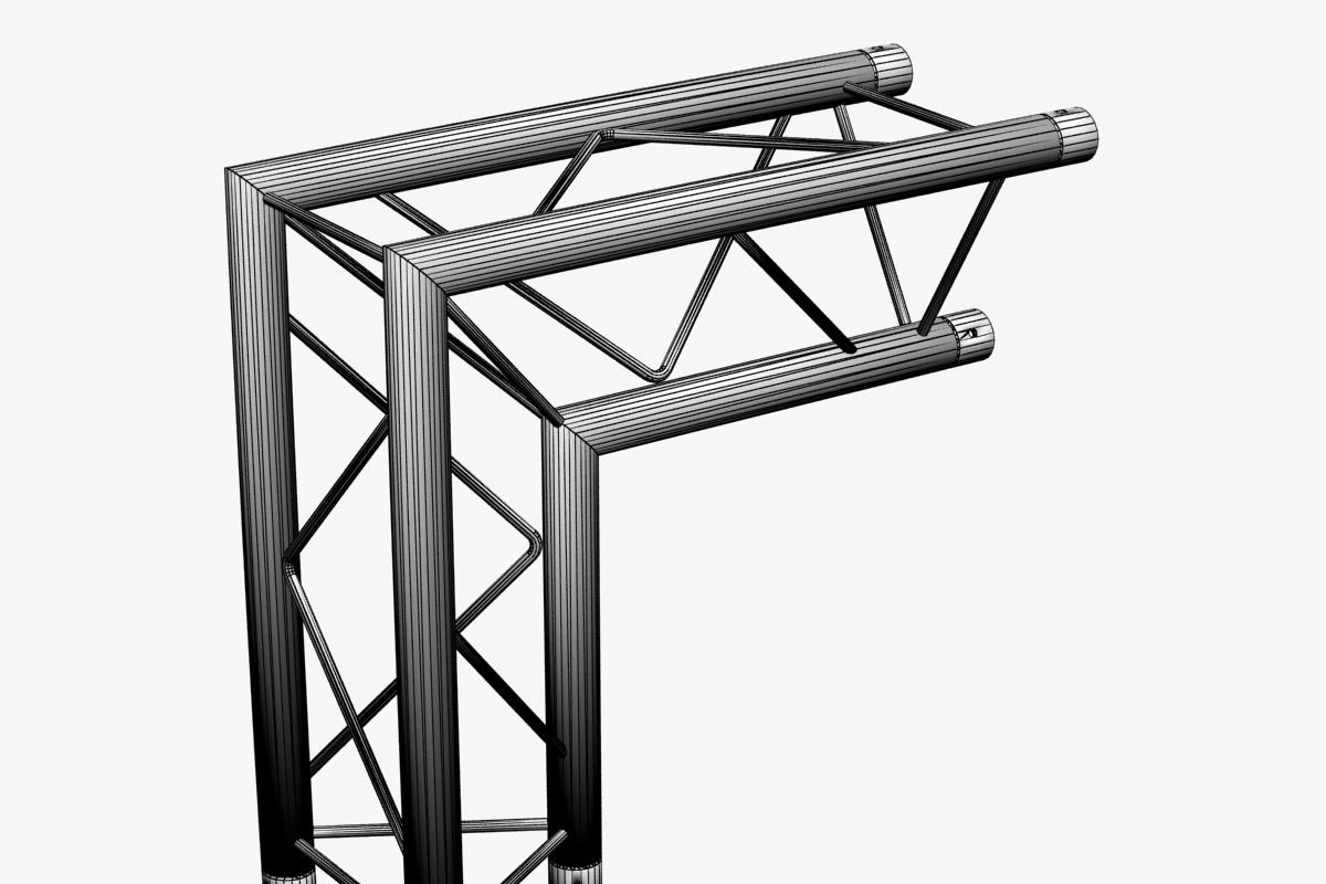 Mini Triangular Trusses- 14 PCS, an Architecture 3D Model by akerStudio (Photo 30 of 35)