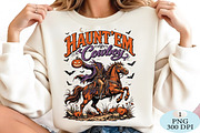 Haunt Em Cowboy Halloween PNG, a Seasonal Illustration by Daily.Designs (Thumbnail 2 of 5)