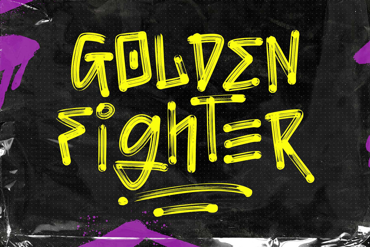 Brosnoirs - Textured Urban Style, a Handwritten Font by Arterfak Project (Photo 12 of 13)
