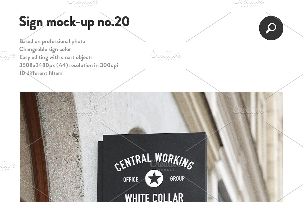 50 sign facade signboard logo mock, a Product Mockup by PrintPixel (Photo 22 of 53)
