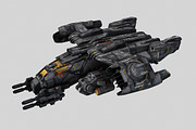 SciFi Dropship, a Cars & Vehicle 3D Model by CGPitbull (Thumbnail 1 of 4)