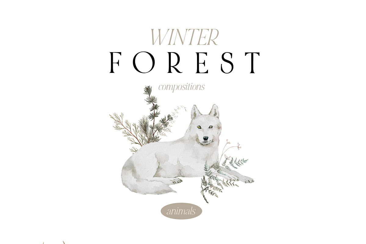 Autumn and Winter FOREST -watercolor, a Seasonal Illustration by Youksy (Photo 8 of 29)