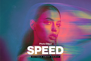 Abstract Speed Blur Photo Effect, a Layer Style Add-On by DesignerCandies