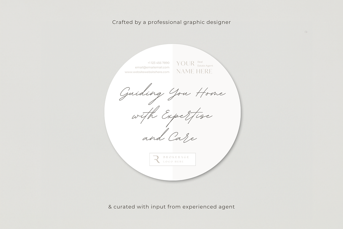 BUNDLE: Real Estate Circle Stickers, a Branding & Logo Template by EstateElements (Photo 8 of 8)