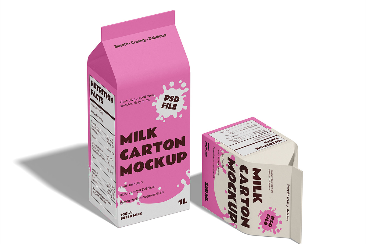 Milk Carton Gable Mockup, a Packaging Mockup by Permadi Creative (Photo 5 of 5)