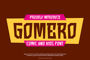 Gomero - Comic Font, a Sans Serif Font by Iqsiart Studio
