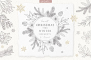 Christmas Time. Winter Bouquets., a Seasonal Illustration by Designwork (Thumbnail 1 of 19)