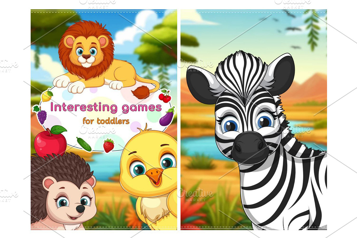 Electronic velcro game for Toddlers, a Brochure Template by MYAFKA (Photo 2 of 16)