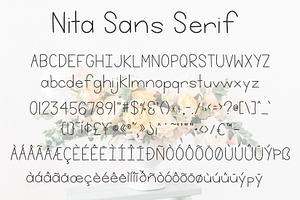 Nita - A Sans Serif Font