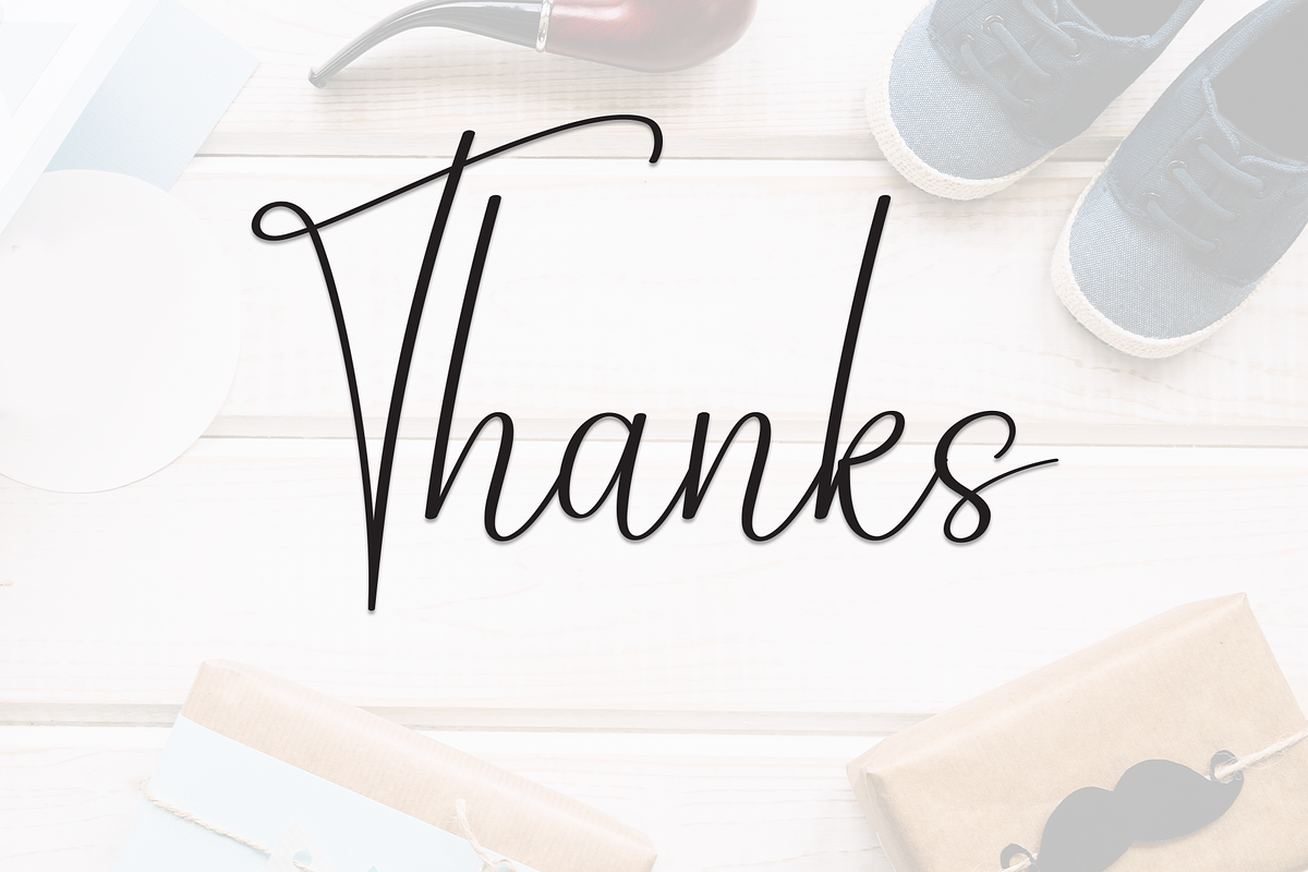Fatherday | Script Font, a Handwritten Font by Scratchones (Photo 9 of 9)