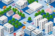 Seamless city plan, a Pattern Graphic by AlexZeL (Thumbnail 1 of 5)