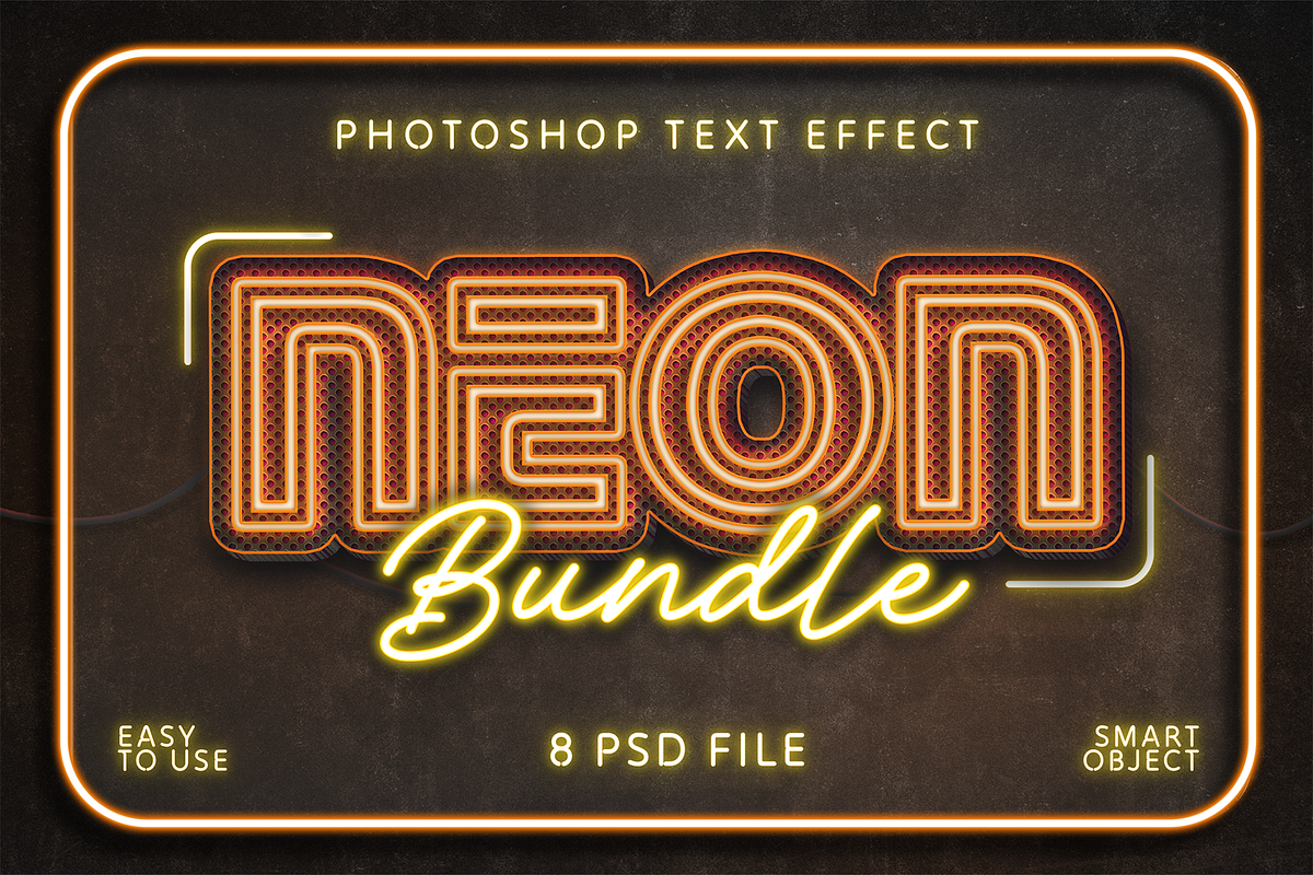 Realistic Neon Sign Pack Text Effect, a Layer Style Add-On by Sixtysix Labs (Photo 1 of 9)