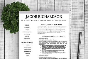 Resume Template Jacob