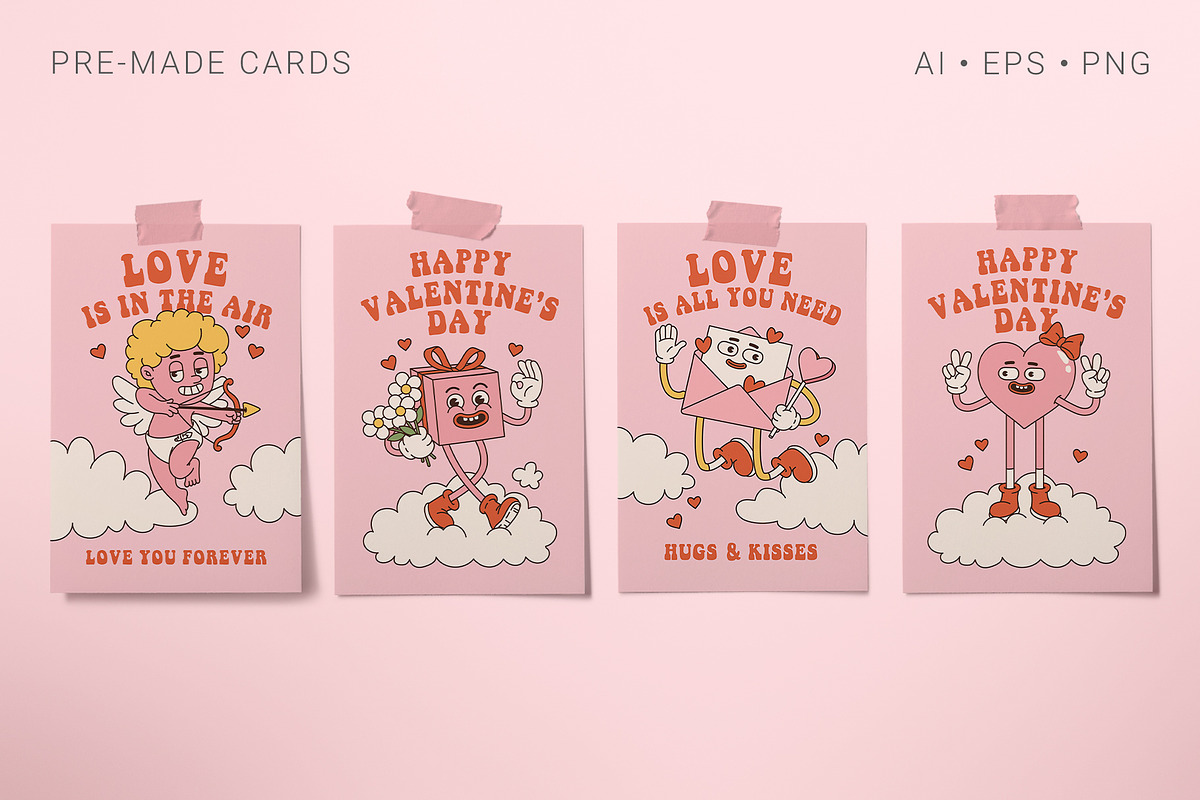 Groovy Valentine's Day, an Illustration by Martyshova (Photo 11 of 18)
