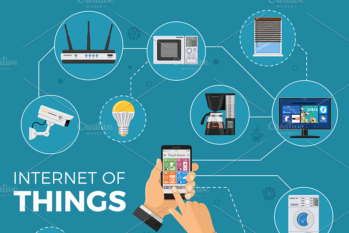 Smart Home and Internet of Things, a Technology Illustration by TAlex (Photo 5 of 6)