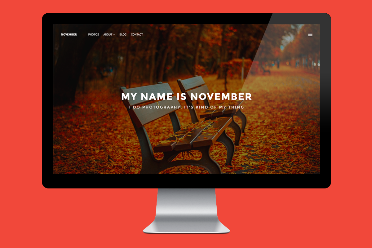 November WordPress Theme, a WordPress Template by HammerThemes (Photo 1 of 2)