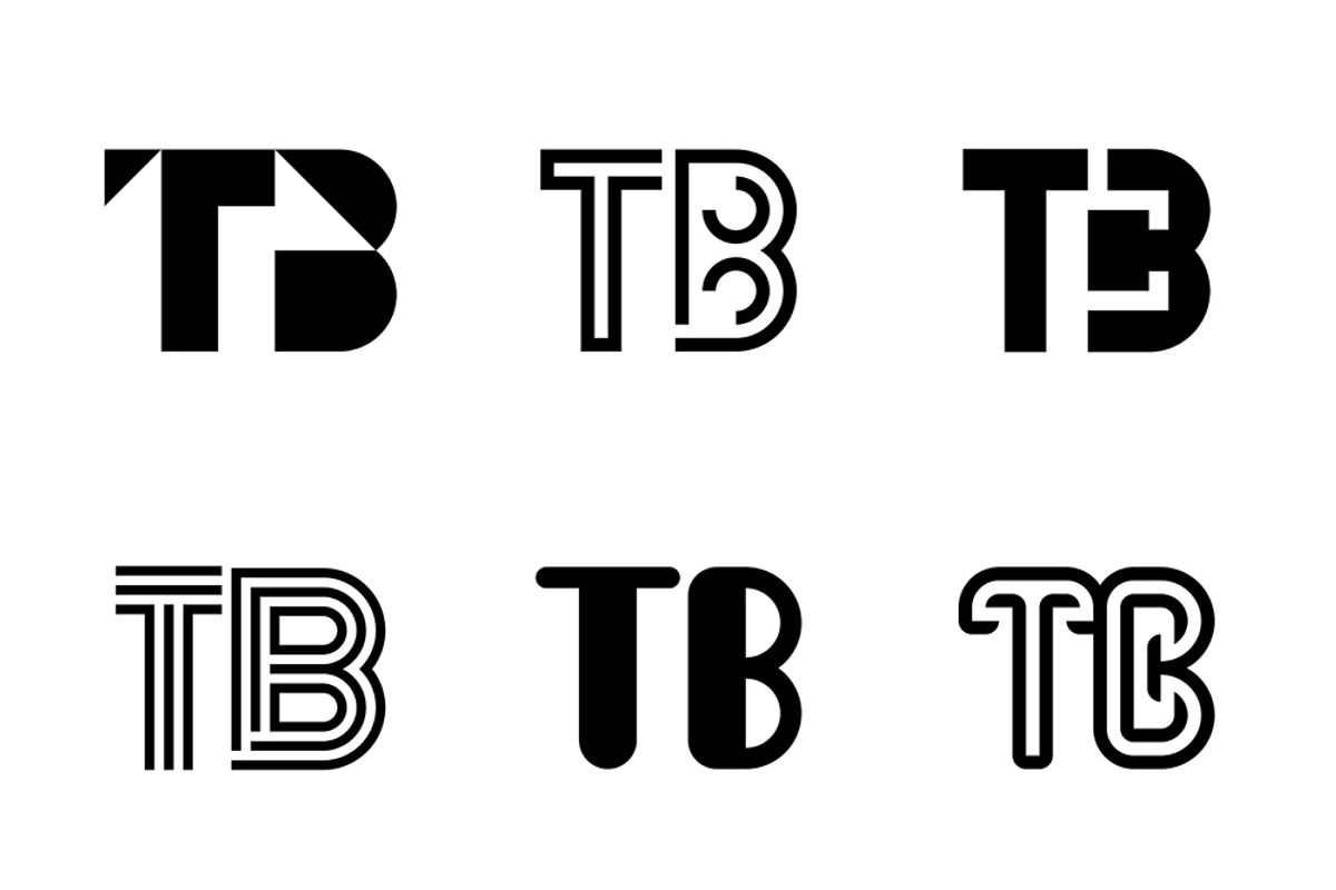 Set of letter TB logos, an Object Graphic by NataliiaVolyk