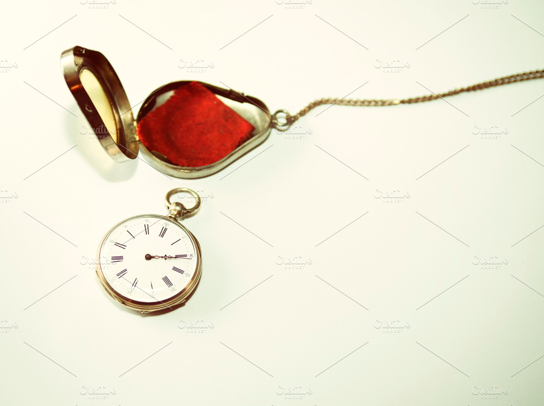 Antique silver pocket watch
