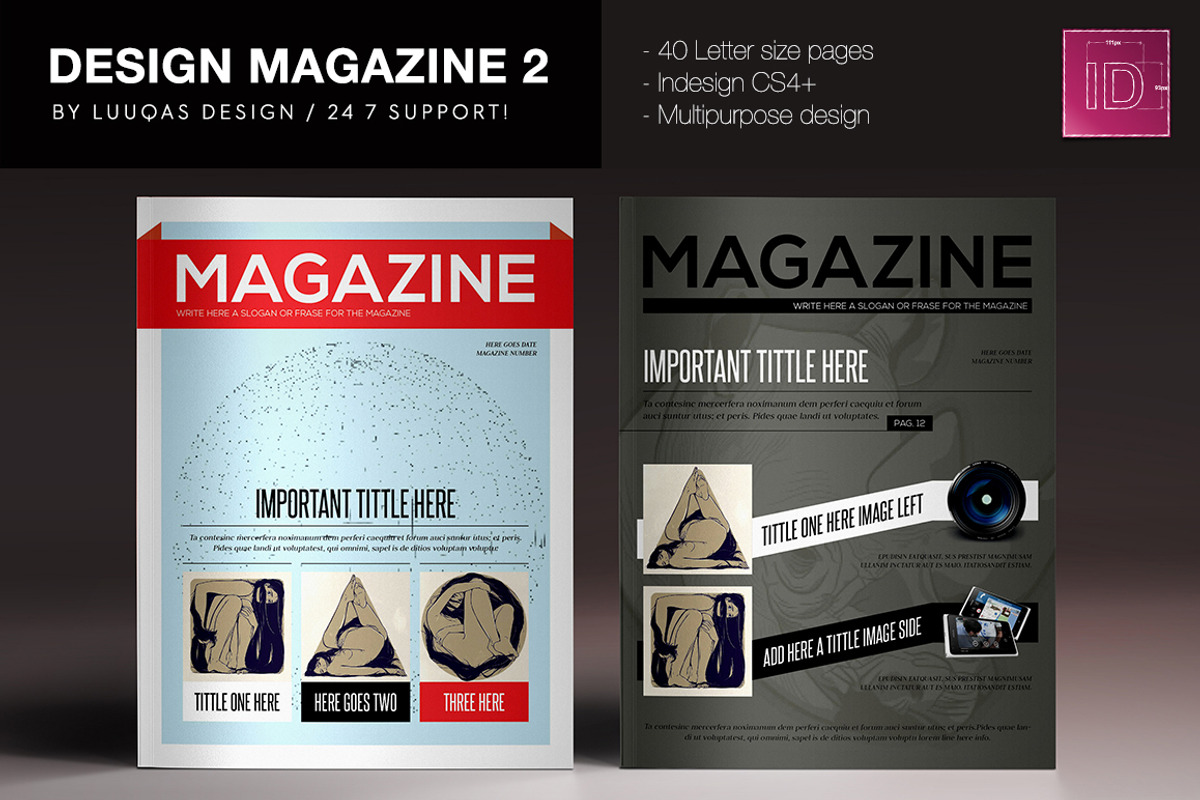 Design Magazine 2, a Magazine Template by Luuqas Design (Photo 2 of 6)