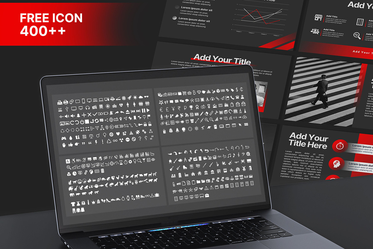 Red and Black Powerpoint Template, a Presentation Template by SKY CREATION