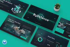 Cyber Security Keynote, a Presentation Template by Pixslides