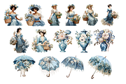 Vintage Beautiful Victorian Clipart, an Object Illustration by Digital Xpress (Thumbnail 4 of 4)
