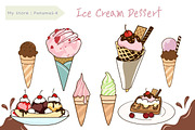 10 Png Ice Cream Dessert Clipart, a Graphic by PKshop (Thumbnail 1 of 3)