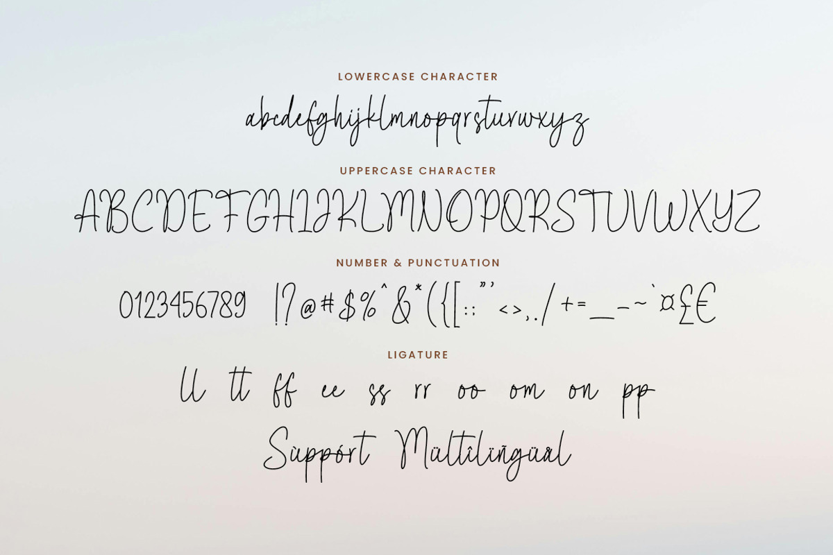 Aesthetical - Natural Handwritten, a Handwritten Font by Bluestype Studio (Photo 8 of 8)