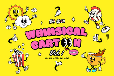 Whimsical Cartoon Vol.1, an Illustration by The Isian