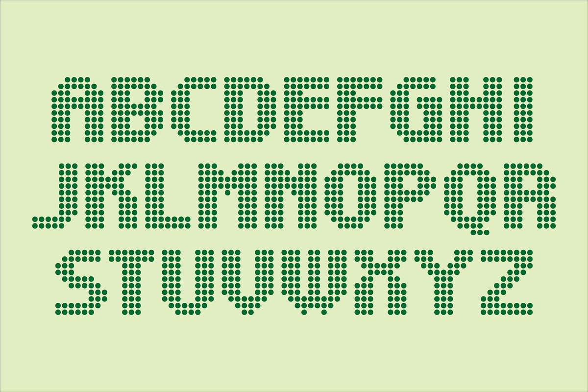 Display Dots Two Sans Font, a Font by GG Design (Photo 3 of 6)