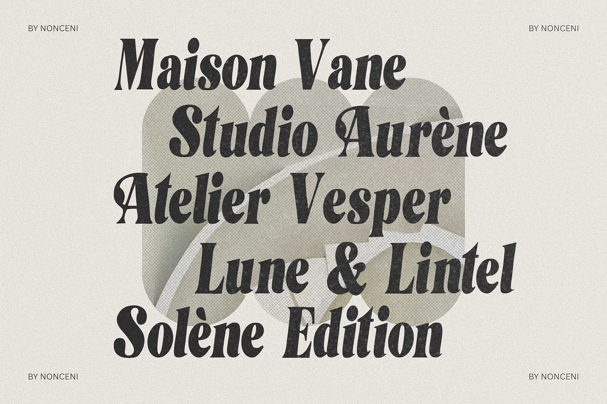 Atelier Modern Serif Font, a Serif Font by Nonceni (Photo 3 of 15)