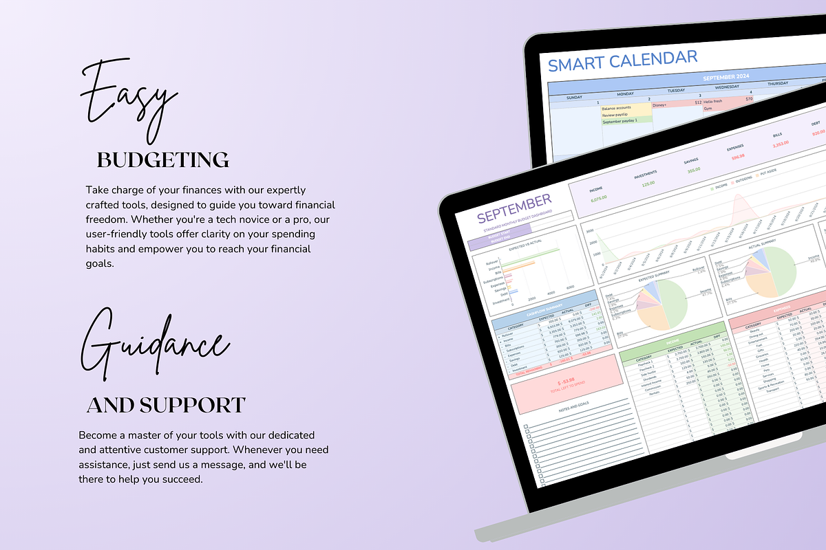 Standard Monthly Budget - Pastel, a Templates & Theme by The Creative Plans co (Photo 10 of 11)