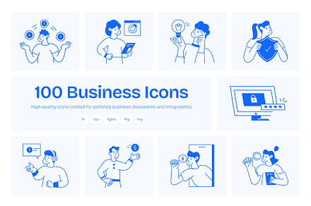 100 Business Icons